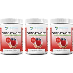 Cardio Complete - Heart Health Support Powder Supplement - 3-in-1 Nitric Oxid Booster mit 5.000 L-Arginin, 1.000mg L-Citrulline und Hawthorn Berry