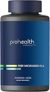 Pure Micronized P.E.A. oder Palmitoylethanolamid | Überraschende Absorption | Unterstützt Schlaf und Langlebigkeit | Third-Party getestet | 300 mg pro Kapsel, 120 Kapseln