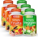Einfach Nature's Pledge - Verpackt mit 42 verschiedenen Früchten & Gemüse - 3 Monate Liefer- Hergestellt mit ganzer Nahrung Superfoods - mit Aloe Vera – 100% Soy Free - 540 Kapseln