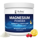 Dr. Berg Magnesium Glycinate Powder for Sleep, Relaxation, & Stress Relief - enthält jetzt Vitamin D3 & Zink - Delicious Raspberry & Lemon Flavor (50 Servierungen) Magnesium Powder - Magnesium Drink Powder