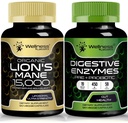 WELLNESS LABSRX Lions Mane Capsules | Verdauungsenzym Kapseln