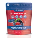 FundAminos EAA + BCAA Aminosäure-Pulver | Organic, Vegan, Plant-Based | Complete Essential Aminos for Everyday Nutrition | Optimized Protein Utilization | Refreshing Superfruits Blend - 60 Servings