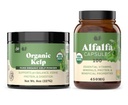 Bio Kelp Pulver 8oz & Pure Alfalfa Blatt 100 Kapseln Bundle