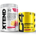 Cellucor Pre Workout & BCAA Bundle, C4 Original Pre Workout Powder, Fruit Punch, 30 Portionen + XTEND BCAA Powder, Knockout Fruit Punch, 30 Portionen