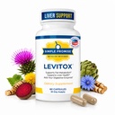 Levitox - Milk Thistle Liver Detox Supplement mit Dandelion Root und Artichoke Extract - Unterstützt Lebergesundheit, Stoffwechsel und Verdauung - 60 Kapseln