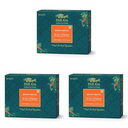TGL Co. Mogo Mogo Green Tea Infusion - Fruity & Floral (16 Tea Bags) | Japanese Sencha Tea | Rich in Anti Oxidant | Refreshing | No Artificial flavor | Improve Digestion (Pack of 3)