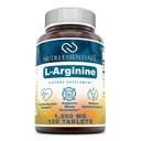 L-Arginin 1000 Mg 120 Tabletten Nahrungsergänzung - Unterstützt Herz-Kreislauf-Gesundheit - Unterstützt Immunsystemfunktionen - fördert Blutzirkulation