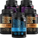 MEDCHOICE Turmeric & Ginger (240ct), Sleep Melatonin (180ct) und Nootropic Brain (60ct) Supplement Bundle - Wellness Trio für Gehirn, Schlaf und Immununterstützung - Vegan, Non-GMO, Gluten-frei