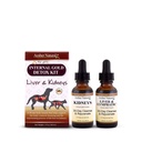 AMBER NATURALZ Interne Gold-Detox-Kit für Hunde, Katzen, Vögel, Kaninchen und Guinea-Pigs | Kräuterunterstützung für Leber- und Nierengesundheit | Natürliche Hilfe für Leber- und Nierenfunktionen