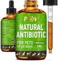 Dog Antibiotics for Infection, Husten, UTIs, Allergien, Juckreiz | Natürliche Antibiotika für Katzen Haut, Mantel, & Digestion | für alle Rassen & Alter | 2 Unze