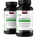 Kraftfaktor ProbioSlim Probiotische Ergänzung für Frauen und Männer mit Probiotika und Grüner Tee-Extrakt, reduzieren Gas, Bloating, Verstopfung, Unterstützung Verdauung und Gut Gesundheit, 120 Kapseln (2-Pack)
