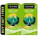 TE-A-ME Green Tea 50 Bags - Lemon & Honey | Green Tea for Weight Loss