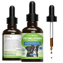 Pet Wellbeing Pet Melatonin für Hunde - Unterstützt Adrenal Health, Cortisol Balance, hilft Pflege normaler Schlafmuster - Veterinarian-Formulierte flüssige Ergänzung 2 fl oz (59 ml)