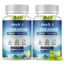 L-Theanine Gummies 400mg, Chewable Theanine Supplement für Erwachsene & Kinder 4+, Natürliche Stress Relief, zzZ & Focus Supplement, Vegan, Low Sugar, Non-Drowsy, Lemon Flavor, 120 Chewables