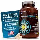 100 Billion Probiotics - 15-Strain Probiotic for Women & Men, DRCaps Delayed Release, Prebiotics, L-Glutamin, Apple Pectin, Gut Lining Support, Regal Stable, Non-GMO, 60 Vegan Kapseln für Erwachsene
