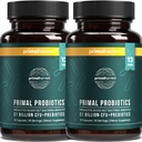 Primal Harvest Probiotika für Frauen und Männer Regal-Stable mit Präbiotika Tägliche Ergänzung für Erwachsene 60 Kapseln (2 Packung)