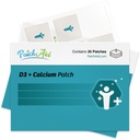 PatchAid D3/Calcium Topical Patch | Unterstützt Knochenstärke & Calcium | 8 Stunden Verschleiß für bessere Absorption | 30 Tage Versorgung