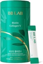 BB LAB Powder Collagen, SF3X-7 Intensivserie, Made in Korea, 30 Sticks (Biotin Collagen V), Grün