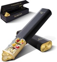 Premium Wöchentliche Pille Organizer, 7-Tage Kompakte Pille Case für Geldbeutel, Leichte Gold-Aluminium-Säule Box für Vitamine, Medizin, Beilagen, Luxus-Wellness-Geschenk