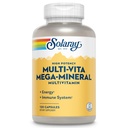 SOLARAY Multi-Vita Mega-Mineral Multivitamin für Frauen und Männer mit Vitamin D, Vitamin C, Magnesium, Zink und mehr - Energie und Immunsystem Unterstützung - 60-Tage Garantie - 30 Servietten, 120 Kapseln