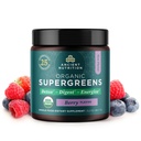 Antike Ernährung SuperGreens Pulver mit Probiotika, Bio Berry Flavor Greens, Herbs und Gemüse, Verdauungs- und Energieunterstützung, 12 Portionen, 3.2oz
