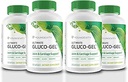 Youngevity Ultimate Gluco-Gel -für Gelenke, Tendons, Knochen & Knorpel | Enthält Glucosamin, Gelatine & Manganese | 120 Kapseln | 4 Flaschen