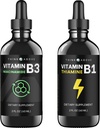Flüssiges Vitamin B3 + flüssiges Vitamin B1-2oz 60 ml pro Flasche