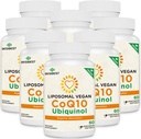 1000mg Liposomal CoQ10 Ubiquinol, 480 Vegan Softgels, hohe Absorption Ubiquinol CoQ10 Beilage, aktive Antioxidante Form von Coenzym Q10 für Herzfunktion & Energieproduktion