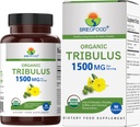 Brieofood Bio Tribulus 1500mg, 45 Servierungen, Vegetarisch, Glutenfrei, 90 vegetarische Tabletten