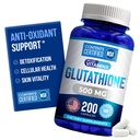Wir mögen Vitamine | NSF Certified Glutathione Supplement | Hergestellt in USA | Hochverfügbar | L-Glutathione Antioxidans Support500500mg pro Servieren | 200 Kapseln