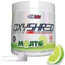 EHP Labs OxyShred Non Stimulant Pre Workout Powder - Stim Free Pre Workout, Koffein Free Preworkout für Männer und Frauen - Non Stim Preworkout - Sugar Free Energy Powder - Mojito, 60 Servierungen