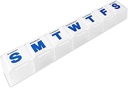 Wöchentliche Pille Organizer - Extra große Pille, Medizin, Vitamin Organizer Box, Wöchentlich, Täglich Planner Container mit leicht zu lesen Letters, BPA Free - Tägliche Reise 7 Tage Medikamente Pill Box Case