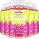 Mutter Apfel Apfelessig-Gummien, Keto ACV Gummies 2000MG - Saubere & Detox-Diät, Max Strength ACV-Gummien mit Grüner Tee, Himbeer, B12 und Probiotika für Stoffwechsel & Verdauungs-Gesundheit, Packungen von 5