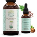 HerbEra Kräuterreiniger Bio-Alkohol-freie Tinktur | Detox und Cleanse Formel, Extrakt Ergänzung | Bio-Wurmholz Kräuter, Schwarz Walnuss-Hut, Gewürze Blume Buds | Purge Extract (2 fl oz)