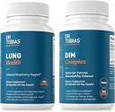 Dr. Tobias Lung Health & DIM Complex unterstützt Lung Cleanse & Detox Formula, Estrogen Detox & Balance Complex, für Männer & Frauen, Non-GMO