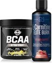 PMD Sports BCAA's Stim Free for Recovery and Performance Lemonade (30 Servierungen) & Siren Labs L-Carnitine Elite Burn Fat Loss Support Strawberry Blast 3000 mg (32 Servierungen)