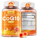 Zuckerfreie CoQ10-250mg / 500mg Gefüllte Gummis - Plus Omega-3, EPA + DHA, B3 & Zink - Ultra Co Q-10 Ergänzungen für Hear-t Gesundheit, Cellular Energy, Antioxidante Unterstützung, Bis zu 60 Tage Versorgung, Vegan 60Cts