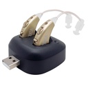 Digital Hearing Amplifiers - wiederaufladbare BTE Personal Sound Amplifier Paar mit USB Dock - Premium Gold Hinter der Ohr Sound Amplification - von NewEar