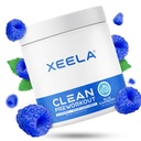 XEELA Pre Workout Powder - Clean & Tested - Jitter Free, Safe und Natural - Erhöhen Sie thermogene Energie, Fokus und Ausdauer w/Creatine, Organic Caffeine und pflanzlichen Citrulline (Blaue Himbeere)