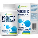 Probiotics for Women & Men, 300 Billion CFU Probiotics von 12 Strains + Organic Prebiotics Blend for Daily Digestive, Immune, Gut, Bloating, Gut Health for Women & Men, Shelf Stable - 60 Kapseln
