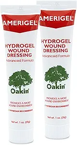 AMERIGEL Hydrogel Wound Dressing (1 oz.) Two Pack - Bietet Feuchtigkeit-Rich Heilumgebung für trockene Wunden