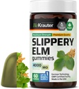 BIO KRAUTER Slippery Elm Gummies 4000 mg - 60 Count 30 Days of Supply - Digestive & Respiratory Support - Ulmus Rubra Gummis für Lunge - Slippery Elm Bark für Damen und Herren - Vegan, GMO-frei