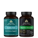 Ancient Nutrition Leaky Gut Kapseln, 60 Graf + Verdauungsenzym Kapseln, 90 Graf