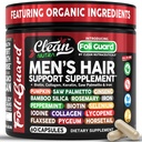 Haarwachstumsergänzung für Männer | Biotin Haar Vitamine Collagen Kürbis Seed Saw Palmetto Eisen Ginseng Bamboo Silica Rosmarin Peppermint Keratin Selen Iodine Flaxseed Pferdeschwanz Vitamin A C D3 E B12