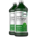 Horbäach Chlorophyll Flüssigkeitstropfen | 100mg | 32 oz (2 x 16 oz Flaschen) | Natürliche Pfefferminz Geschmack | Vegetarisch, Non-GMO, Glutenfreie Ergänzung