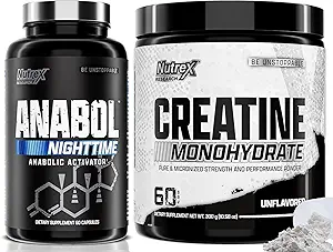 Nutrex Anabol PM Nacht Muskelaufbau und Kreatin Monohydrat Pulver