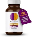 Fokus &amp; Memory-Ergänzung für Gehirngesundheit, Fokus-Ergänzung & Neurotransmitter-Unterstützung mit Vitamin B12, B1, B3 & B5 Plus Taurine, 60 Kapseln