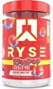 RYSE Loaded Pre Workout Powder - Ring Pop Cherry - Daily Pre-Workout für Männer und Frauen mit 325mg Koffein, Beta Alanine und Citrulline für Pumpe, Fokus und Energie - 30 Portionen