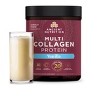 Antike Ernährung Collagen Peptide Pulver, Multi Collagen Protein, Frauen & Männer, Vitamin C, Probiotika, hydrolysiertes Collagen, Unterstützt Haut, Gelenke, Gut Health, Vanille, 60 Servierungen