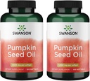 Swanson Kürbis Seed Oil - Hohe Bioverfügbare EFAs - (100 Softgel Kapseln, je 1000mg) 2 Pack